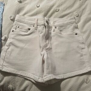 I crew white Jean shorts